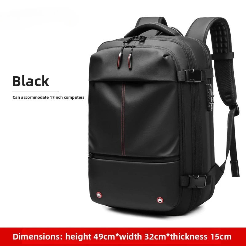 Men Travel Backpack vacuum compression 17 inch Laptop Backpacks Business Large Capacity school Backpack Expanded Hiking backpack