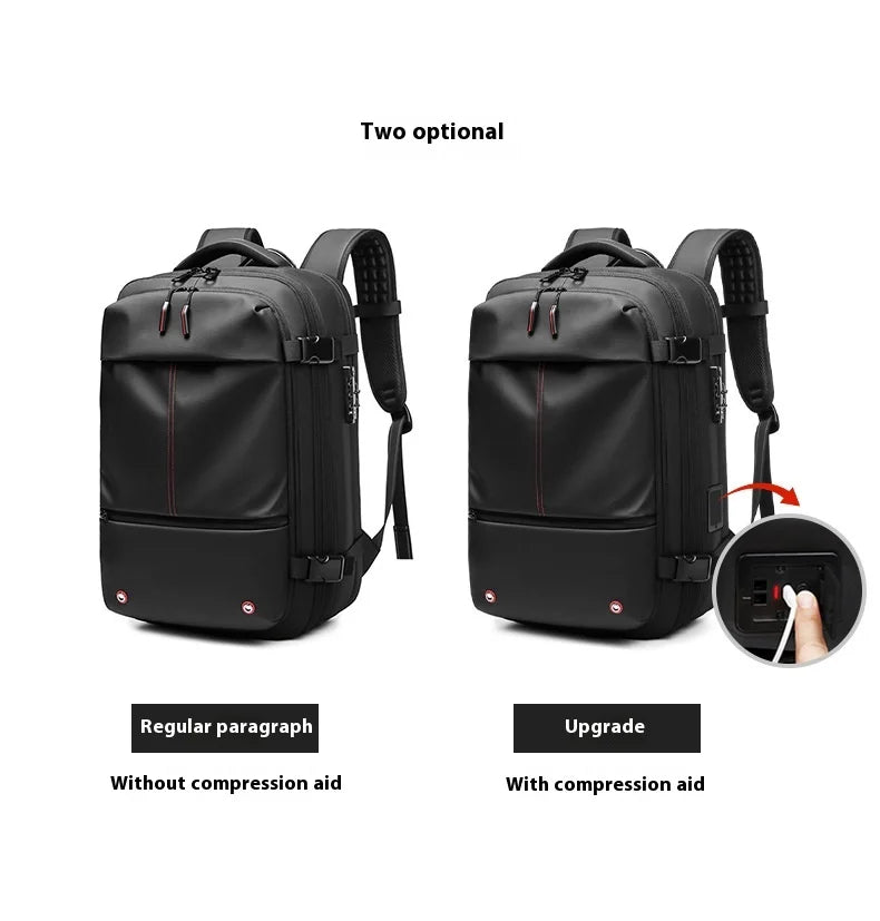 Men Travel Backpack vacuum compression 17 inch Laptop Backpacks Business Large Capacity school Backpack Expanded Hiking backpack